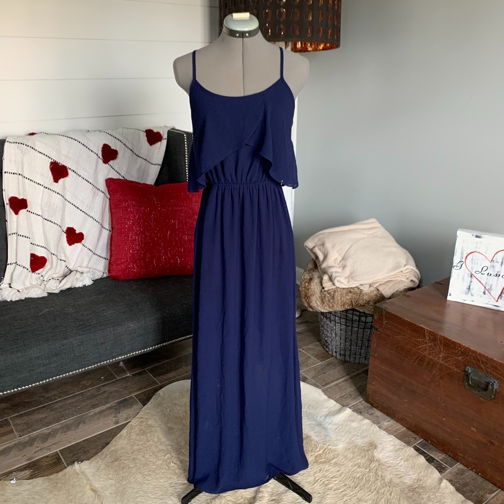Navy Blue Maxi Dress